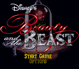 Beauty and the Beast (USA) Title Screen